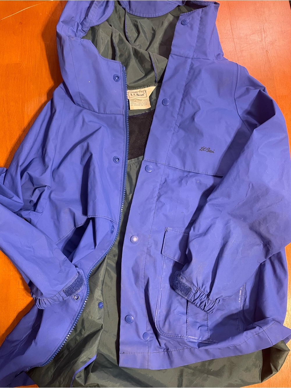 L.L. Bean Vibrant Purple Hooded Jacket